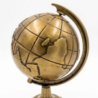 Antique Earth Globe Showpiece