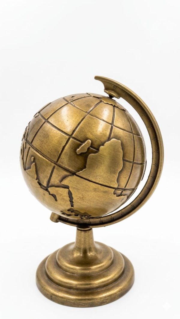 Antique Earth Globe Showpiece