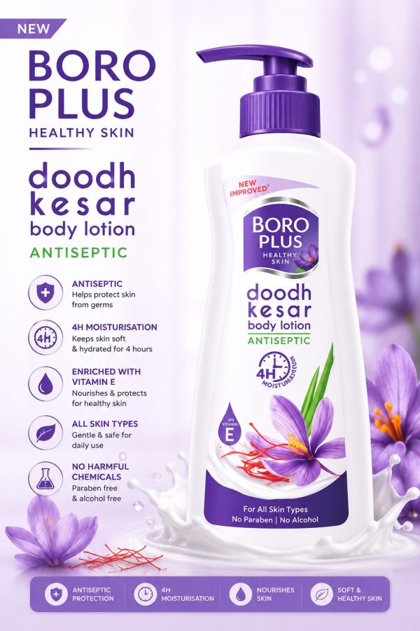 Boro Plus Doodh Kesar Antiseptic Body Lotionv