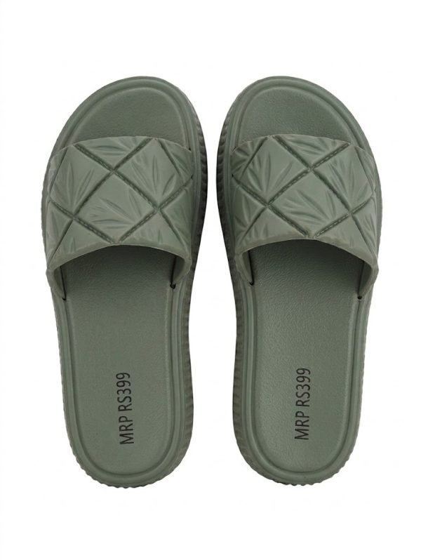 Casual Wide Single Strap Slippers
