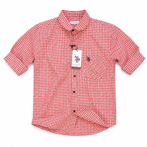 Checked Half Sleeve Casual Shirt for Men with Chest Pocket