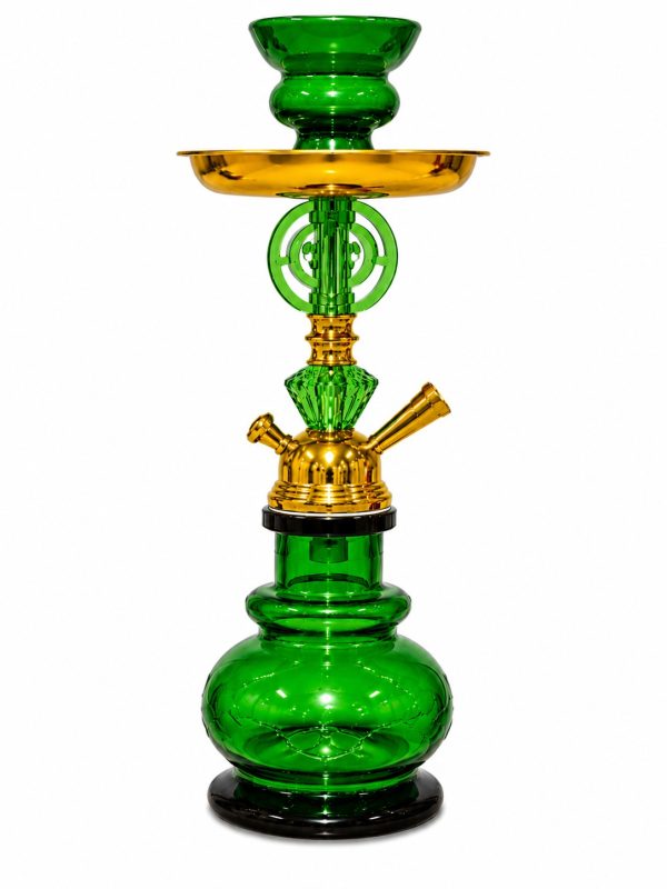Crystal Diamond Design Hookah green Crystal Diamond Design Hookah green