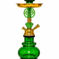 Crystal Diamond Design Hookah green