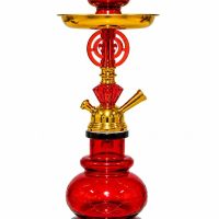 Crystal Diamond Design Hookah red