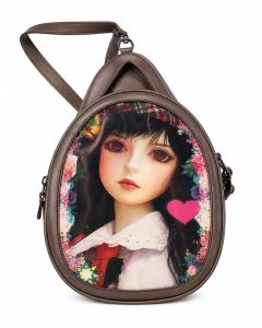 Cute Doll Print Sling Bag