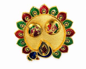 Peacock Design Pooja Thali