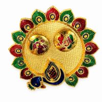 Decorative Peacock Design Pooja Thali