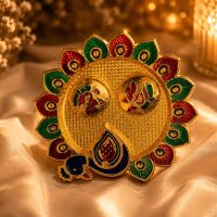 Decorative Peacock Design Pooja Thaliv