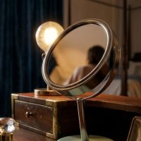 Double-Sided Makeup Vanity Mirror.