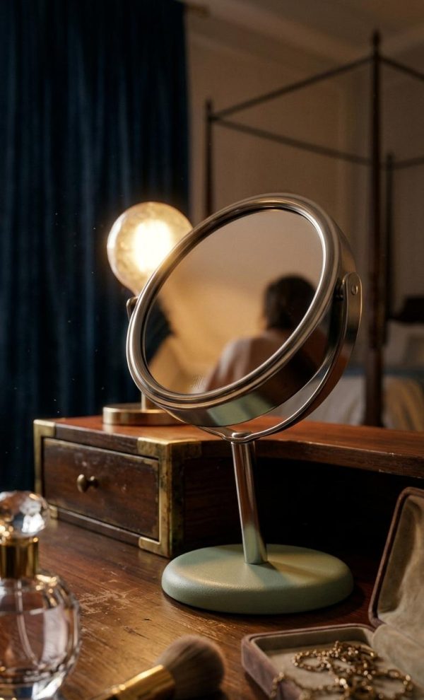 Double-Sided Makeup Vanity Mirror.