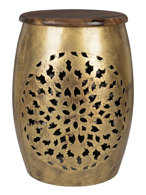 Gold Antique Sitting Stool