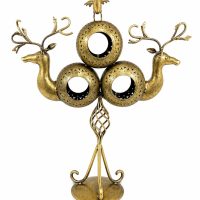 Golden Deer Tealight & Candle Holder