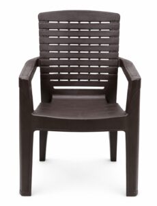 Heavy-Duty Plastic Chair (Brown)