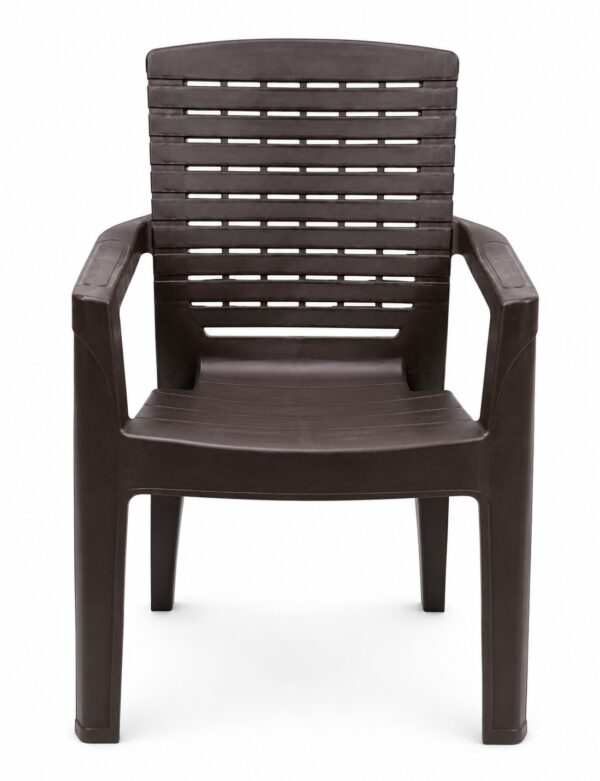 Heavy-Duty Plastic Chair (Brown)