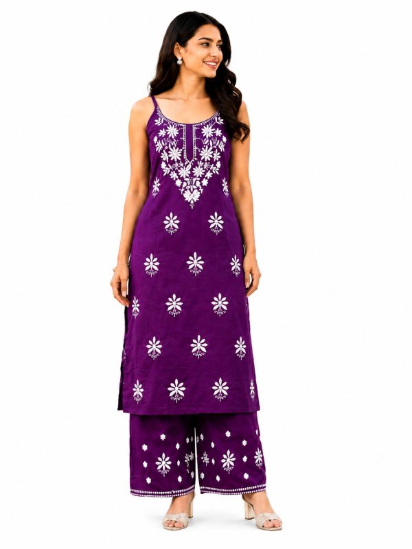 Kurta Palazzo Set purple