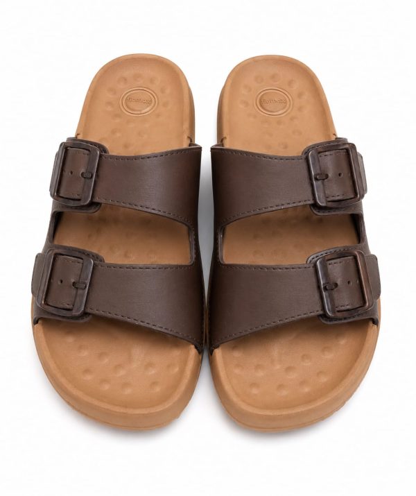 Men Brown Regular Fit Casual Slides Men Brown Regular Fit Casual Slides