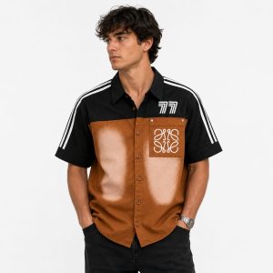 Men Regular Fit Color Block Trendy Shirt