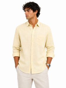 Men Regular Fit Solid Formal Shirt