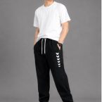 Men's Blue Denim Jogger Pants black
