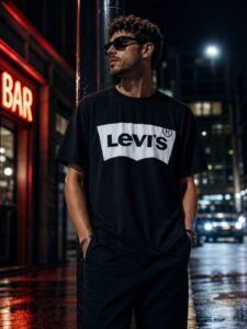 Men Casual Oversized Graphic Printed Crew Neck T-Shirt