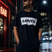 Men's Casual Oversized Graphic Printed Crew Neck T-Shirt black