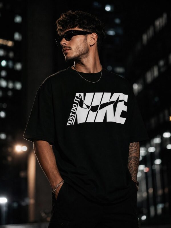 Men's Loose Fit Oversized Short Sleeve T-Shirt black