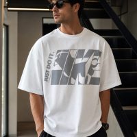 Men's Loose Fit Oversized Short Sleeve T-Shirt white