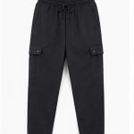 Men's Solid Cargo black
