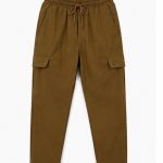 Men's Solid Cargo coffe brown