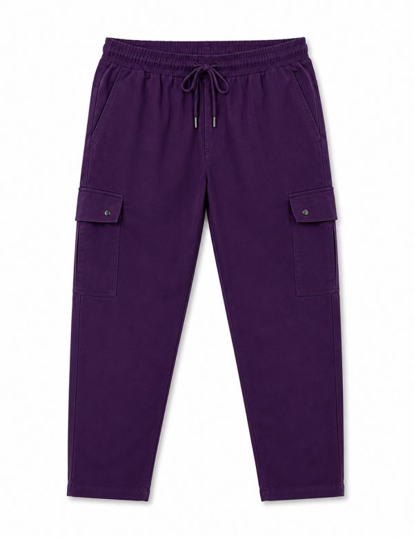 Men's Solid Cargo purpule