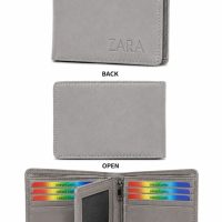 Multi Card Holder Men's Wallet ash Grey