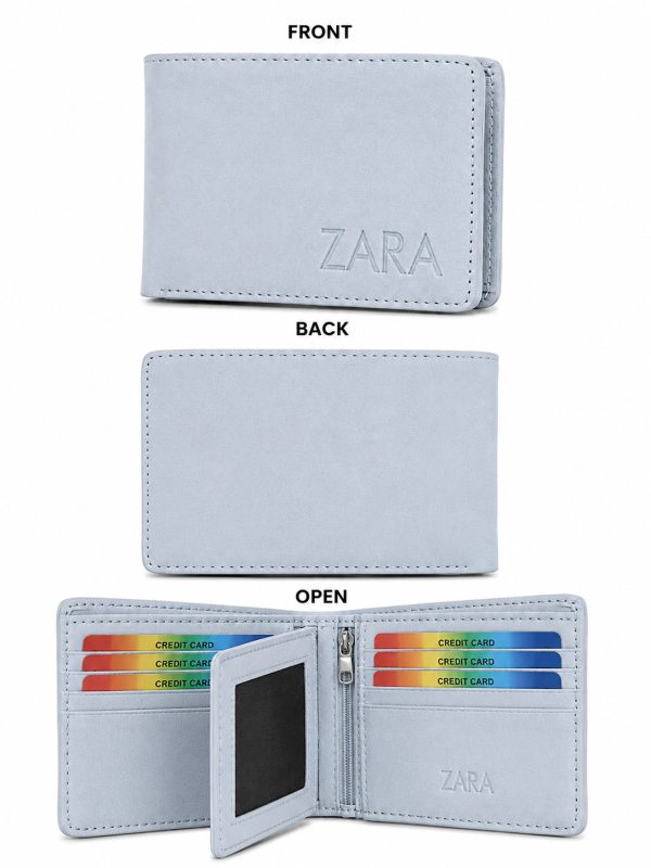 Multi Card Holder Men's Wallet ice blue