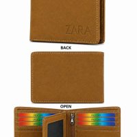 Multi Card Holder Men's Wallet tan brown
