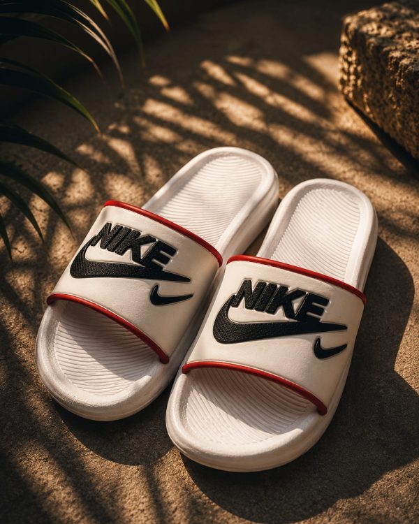NIKE Men White Regular Fit Casual Sliders. NIKE Men White Regular Fit Casual Sliders.