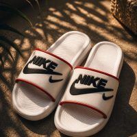 NIKE Men White Regular Fit Casual Sliders.