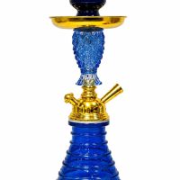 Pineapple Design Glass Hookah Set blue
