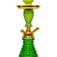 Pineapple Design Glass Hookah Set green