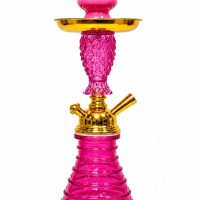 Pineapple Design Glass Hookah Set pink