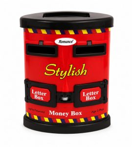 Postbox Style Kids Money Box