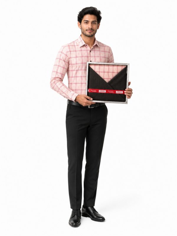 Shirt & Trouser Fabric light pink