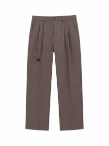 Taupe Brown Loose Fit Trouser for Men