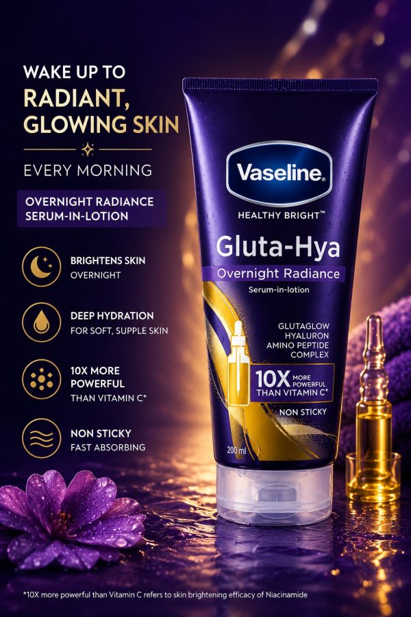 Vaseline Overnight Radiance Gluta-Hya Serum Lotion