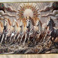 Vastu Horses Wall Painting.