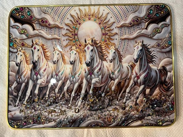 Vastu Horses Wall Painting.