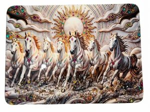 Vastu Horses Wall Painting