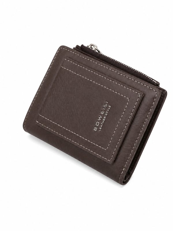 Wallet with Coin Pocket coffee brown