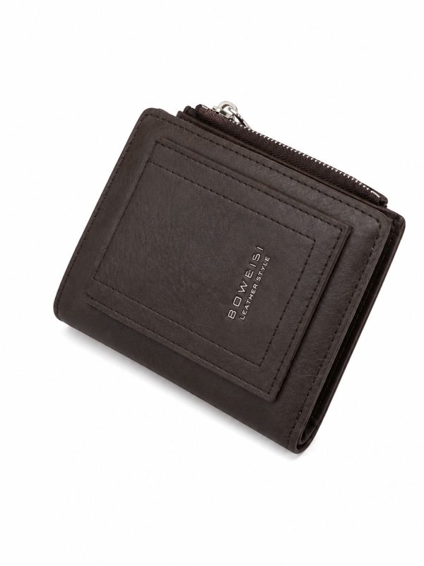 Wallet with Coin Pocket dark brown