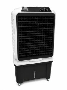 Air Cooler with 100% Copper Motor, Honeycomb Cooling Pads & Castor Wheels (White & Black)