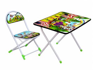 Kids Table Chair Folding Study Set