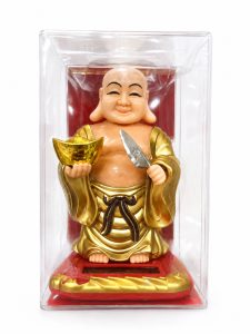 Solar Powered Laughing Buddha Showpiece